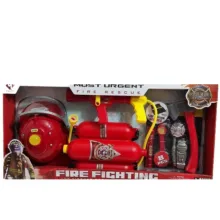 ست اسباب بازی لوازم آتش نشانی ناب سل مدل آب پاش ،کلاه، چکش و ابزار کدFIRE FIGHTING TOOL SET NAAB001 مجموعه 7 عددی