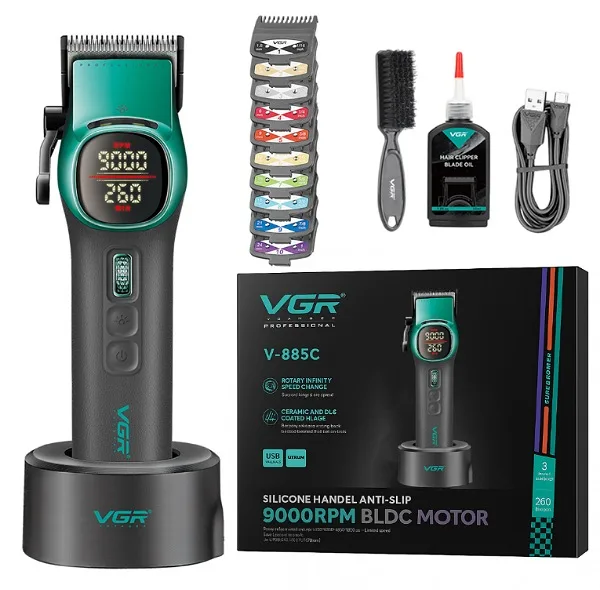 ماشین اصلاح موی سر و صورت شارژی وی جی ار مدل V-885C