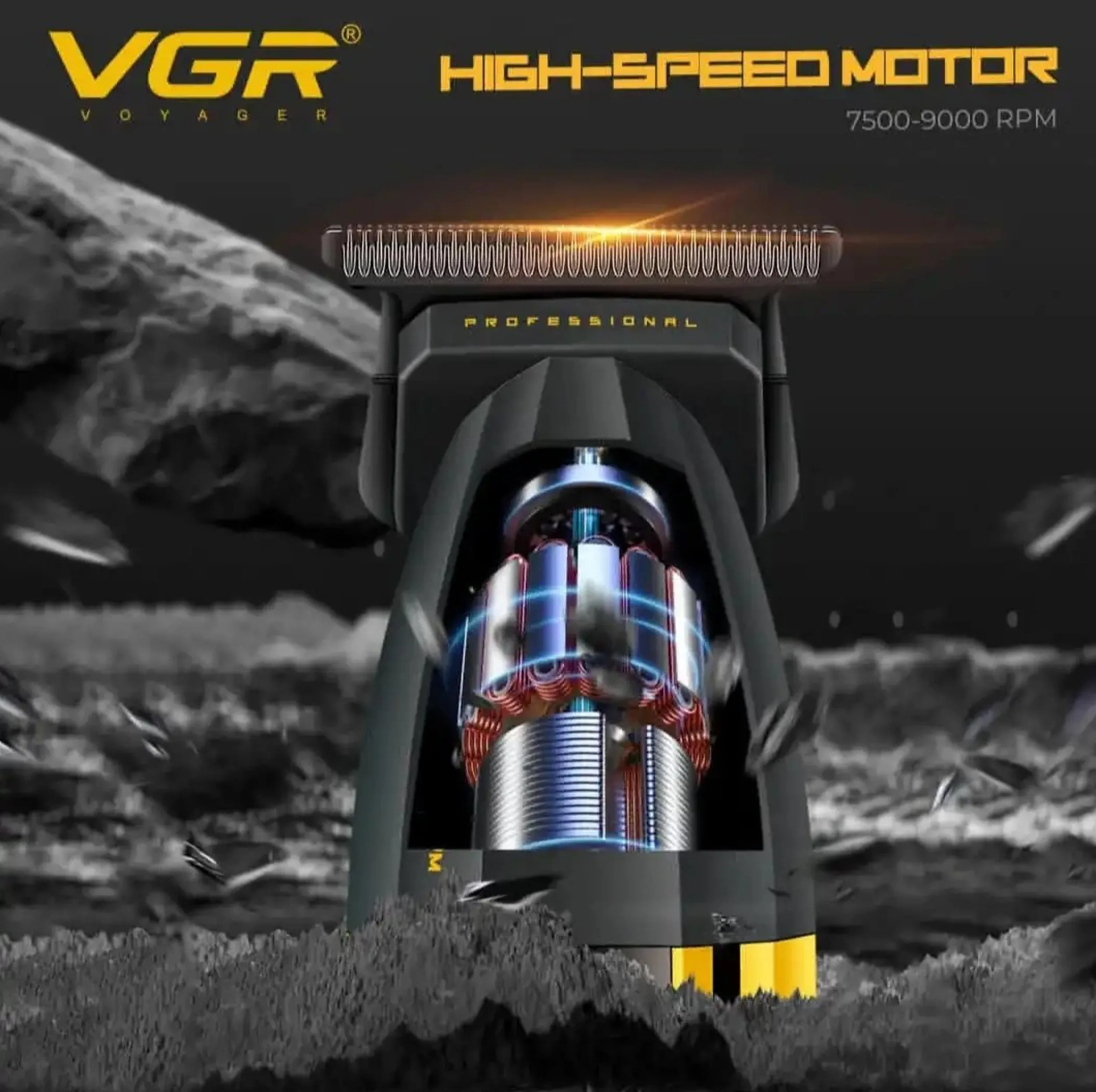 ماشین اصلاح موی سر و صورت شارژی وی جی ار مدل V-285t