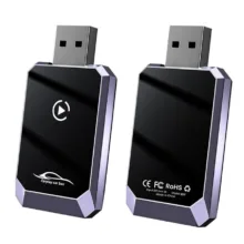 کارپلی و اندروید اتو مدل Wireless CarPlay/Android Auto Q1Y به همراه مبدل USB به USB-C