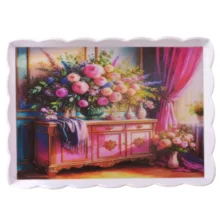 سینی بدون دسته مهروز مدل 6003 کلاسیک سایز 26×36 سانتی متر