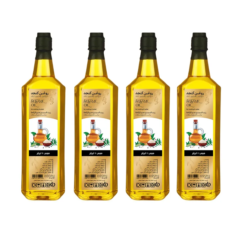 روغن کنجد طبیعی کنجدک - 1 لیتر بسته 4 عددی