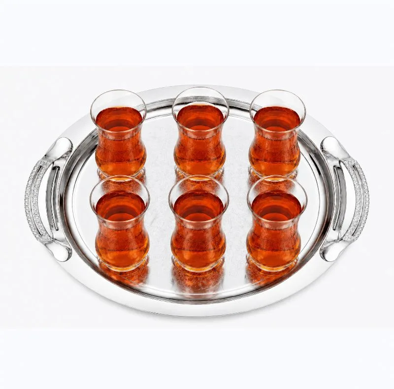 سینی مدل بیضی سایز 40*28 سانتی‌متر