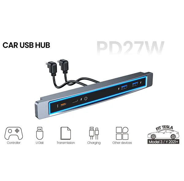 هاب یو اس بی خودرو کد B0CBKHS2LT مناسب برای تسلا 3 Y