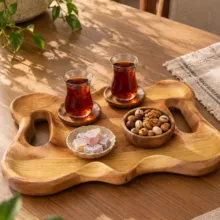 سینی دسته دار مدل دفرمه سایز 28×41 سانتی متر