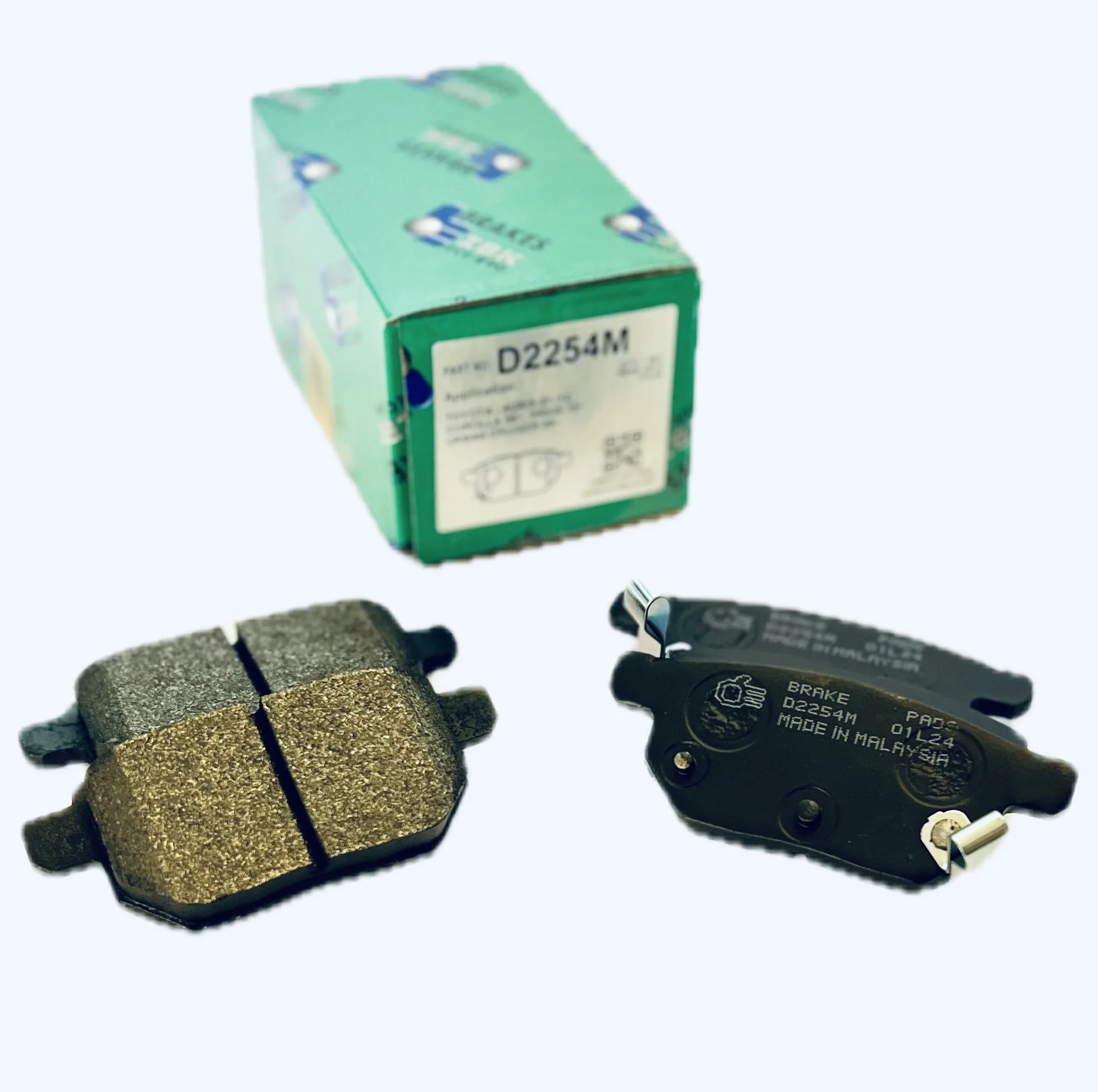 لنت ترمز عقب آی بی کی مدل D2254M دو جفت مناسب برای تویوتا کرولا و تویوتا پریوس