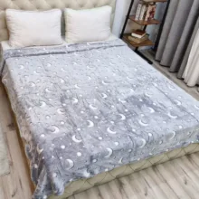 پتو مسافرتی مدل شب نما آسمان سایز 185x145 سانتی متر