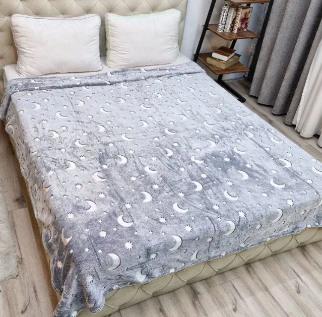 پتو مسافرتی مدل شب نما آسمان سایز 185x145 سانتی متر
