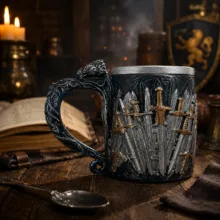 ماگ طرح شمشیر مدل آلومینیومی گیم آف ترونز (game of thrones)