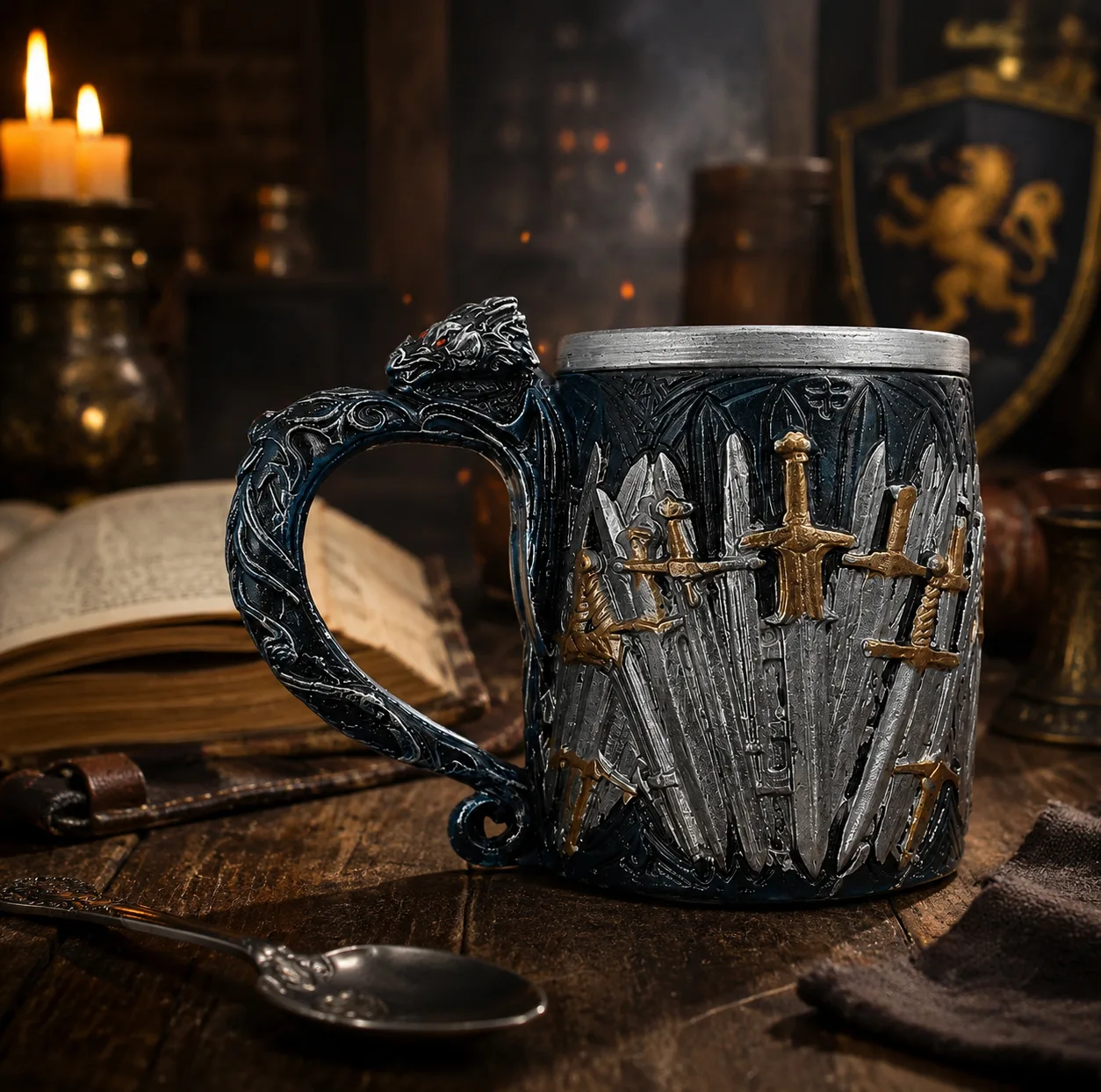 ماگ طرح شمشیر مدل آلومینیومی گیم آف ترونز (game of thrones)