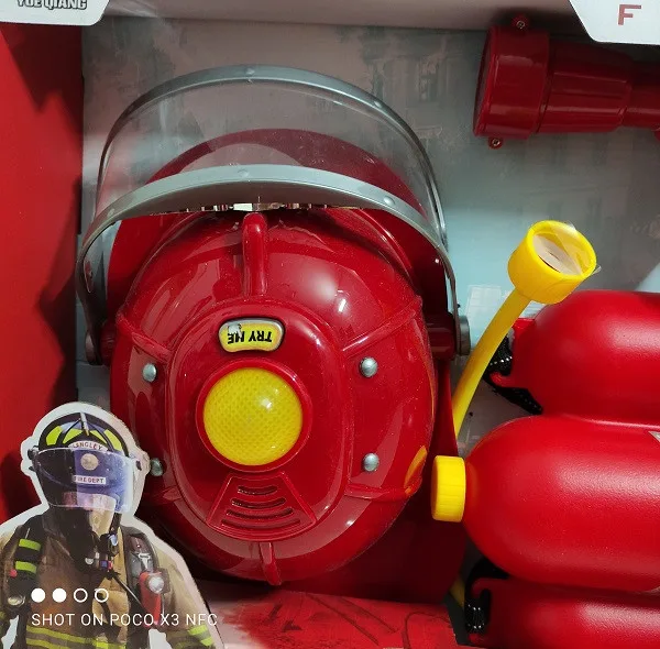 ست اسباب بازی لوازم آتش نشانی ناب سل مدل آب پاش ،کلاه، چکش و ابزار کدFIRE FIGHTING TOOL SET NAAB001 مجموعه 7 عددی