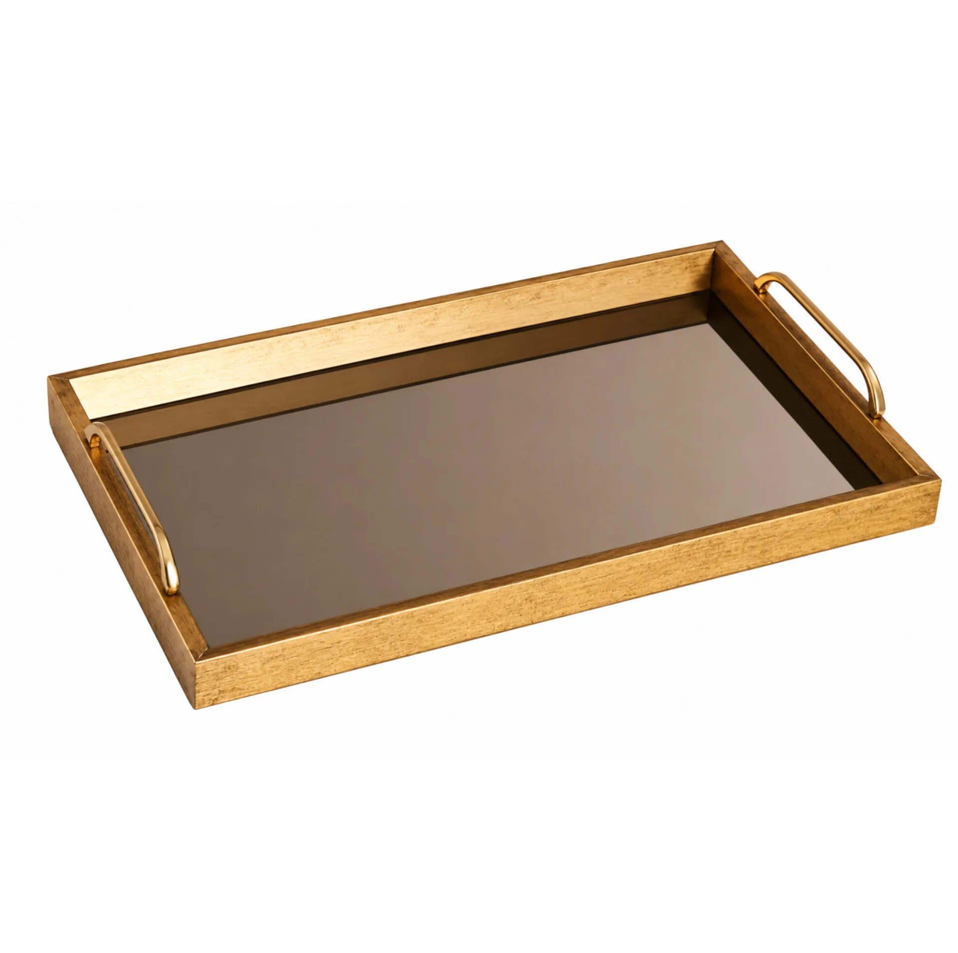 سینی دسته دار مدل کف شیشه ای سایز 40*30 سانتی متر