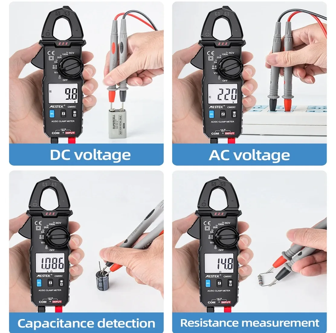 مولتی متر کلمپی دیجیتال مستک مدل CM85C