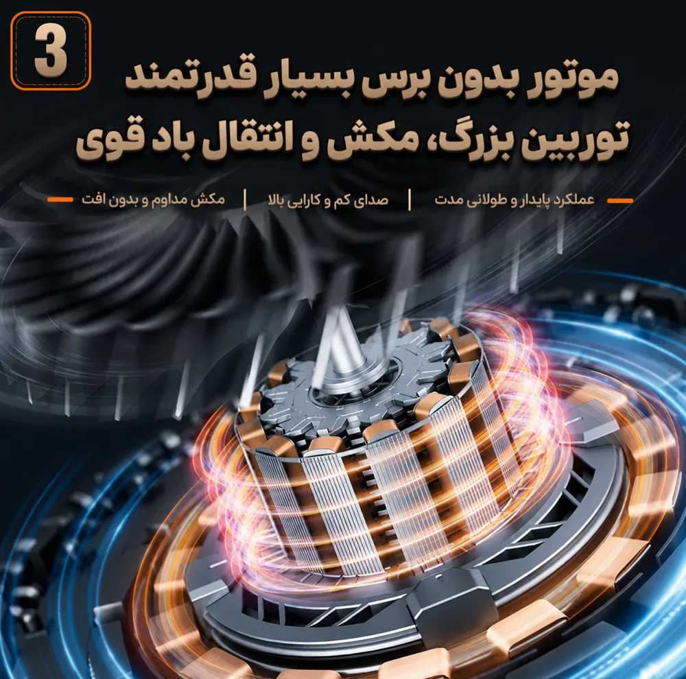 دستگاه دمنده جت فن و جارو شارژی 160 وات 130000 دور در دقیقه سویتو مدل ST-8113