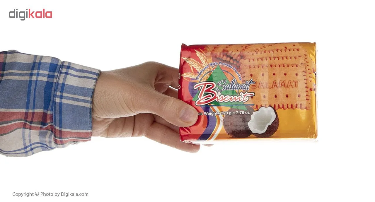 بیسکویت تهیه شده با پودر نارگیل سلامت - 220 گرم