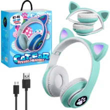 هدفون بلوتوثی طرح گربه ای مدل kt-46