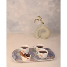 سینی دسته دار مهروز مدل A-1003 ابر وباد سایز 25×39 سانتی متر