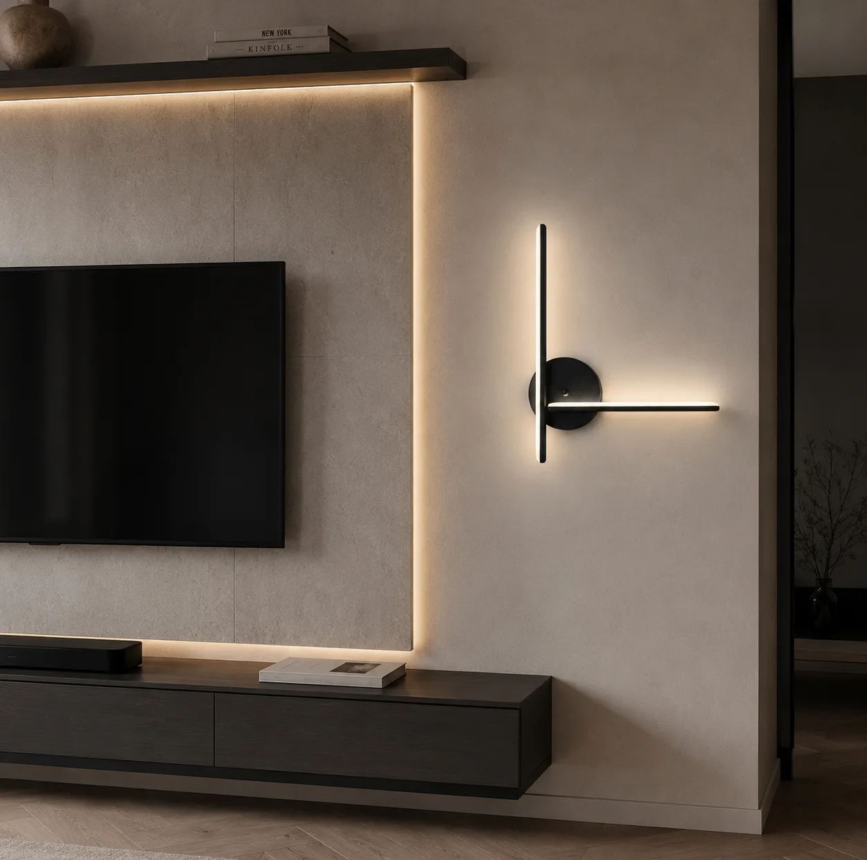 دیوارکوب 2 شعله نور از ما رشکان مدل 2kh.90