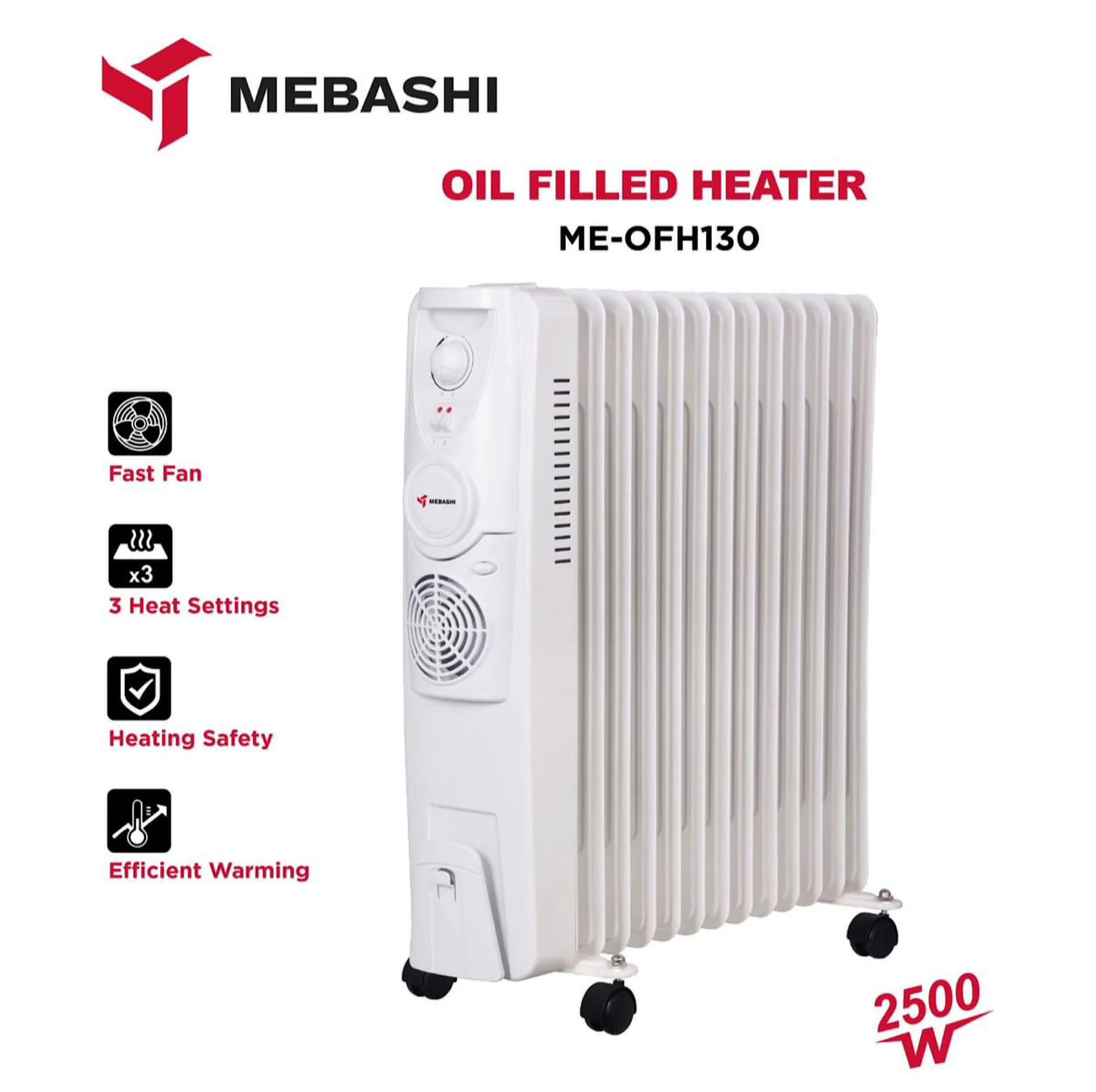 شوفاژ برقی مباشی مدل ME-OFH130