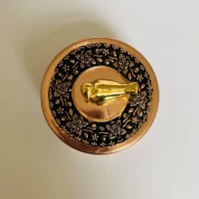 نقل خوری مسی طرح گل کد ZH356.9