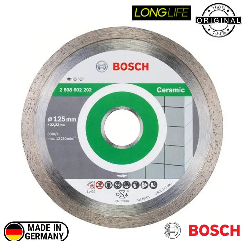تیغ اره الماسه سرامیک بر بوش مدل 125 میلی متری Best For Ceramic Clean