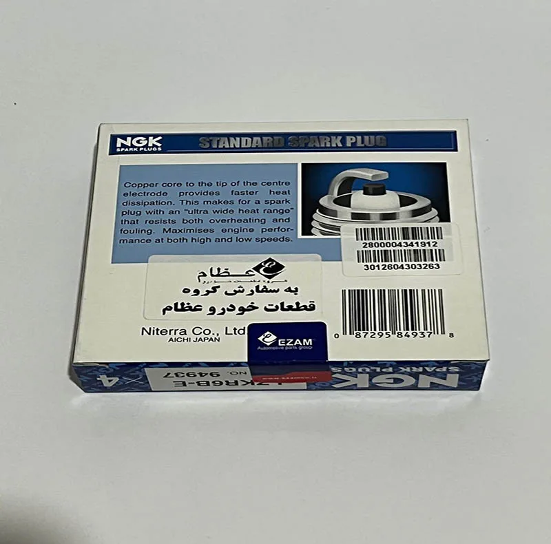 شمع خودرو ان جی کی مدل LZKR6B-E 94937 پایه بلند مناسب برای خودروهای یورو 4