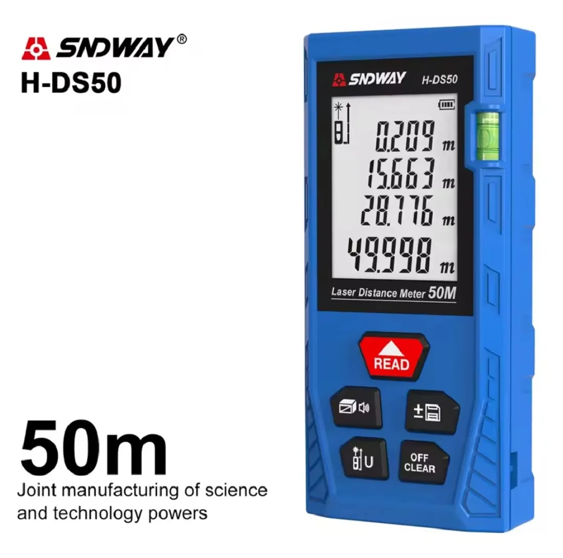 متر لیزری سندوی مدل H-DS50 برد 50 متر