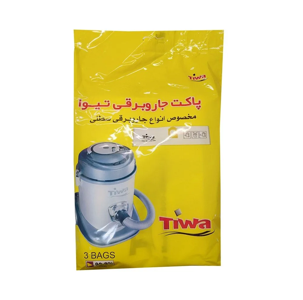 پاکت جاروبرقی مدل پاکت جاروبرقی تیوا مدل 004 چهار بسته 12 عددی مناسب برای جاروبرقی سطلی