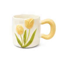 ماگ طرح گل برجسته کد 15152