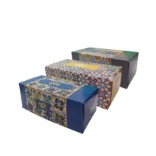 دستمال کاغذی 300 برگ شکوه مدل رنگارنگ مجموعه 3 عددی