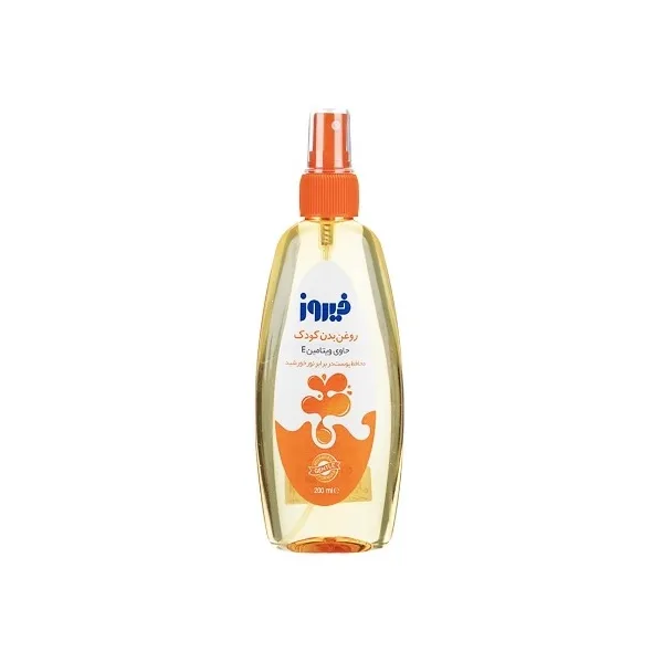 اسپری روغن بدن بچه فیروز مدل ویتامینه و نارگیل حجم 200 میلی لیتر مجموعه 2 عددی