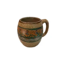 لیوان سفالی مدل خمره ای