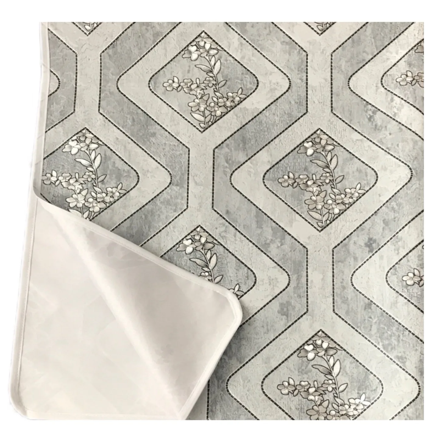 سفره 8 نفره مدل لوتوس طرح پشت نخی سایز 140×140 سانتی متر کد 05