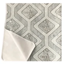 سفره 6 نفره مدل لوتوس طرح پشت نخی  کد 05 سایز 140×100 سانتی متر