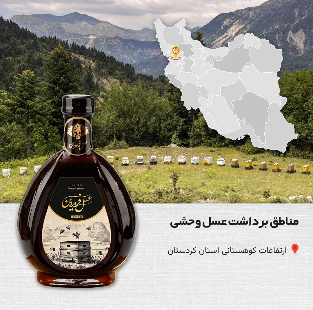 عسل طبیعی وحشی فروردین - 1350 گرم