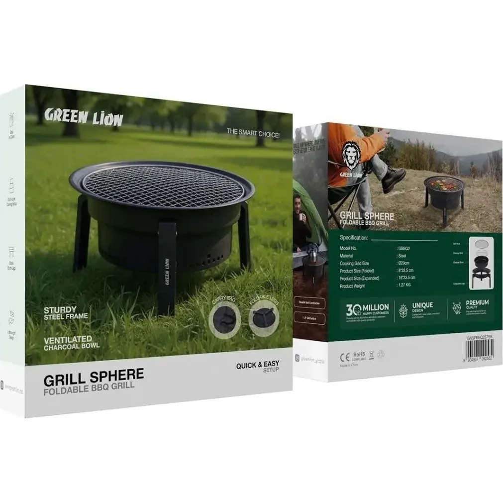 گریل باربیکیو سفری گرین لاین مدل تاشو GBBQ2