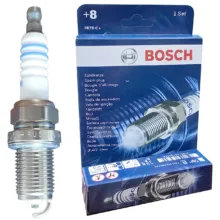 شمع خودرو بوش مدل تک پلاتین کد FR7DC +8 پایه کوتاه بسته 4 عددی