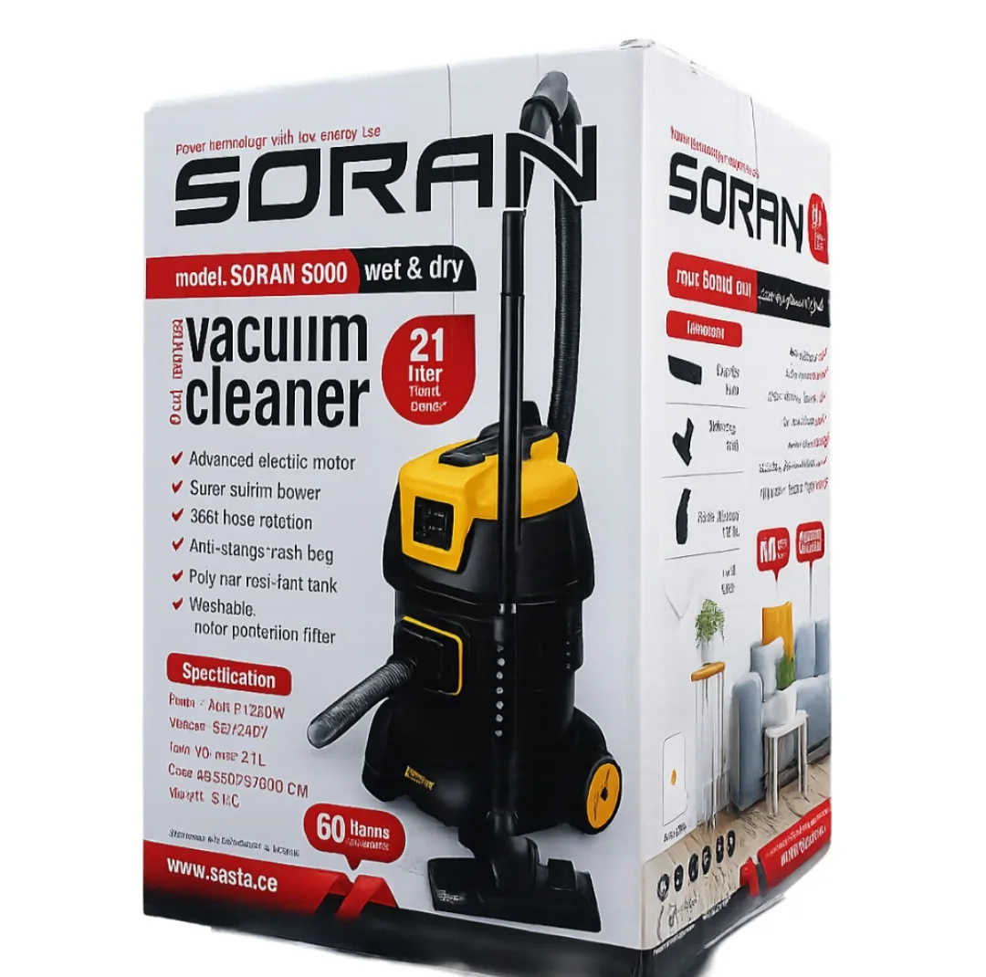 جاروبرقی سطلی 1200 وات کسری مدل soran 5000