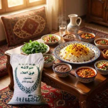 برنج سرلاشه طارم محلی فوق اعلا فریدونکنار- 10 کیلوگرم