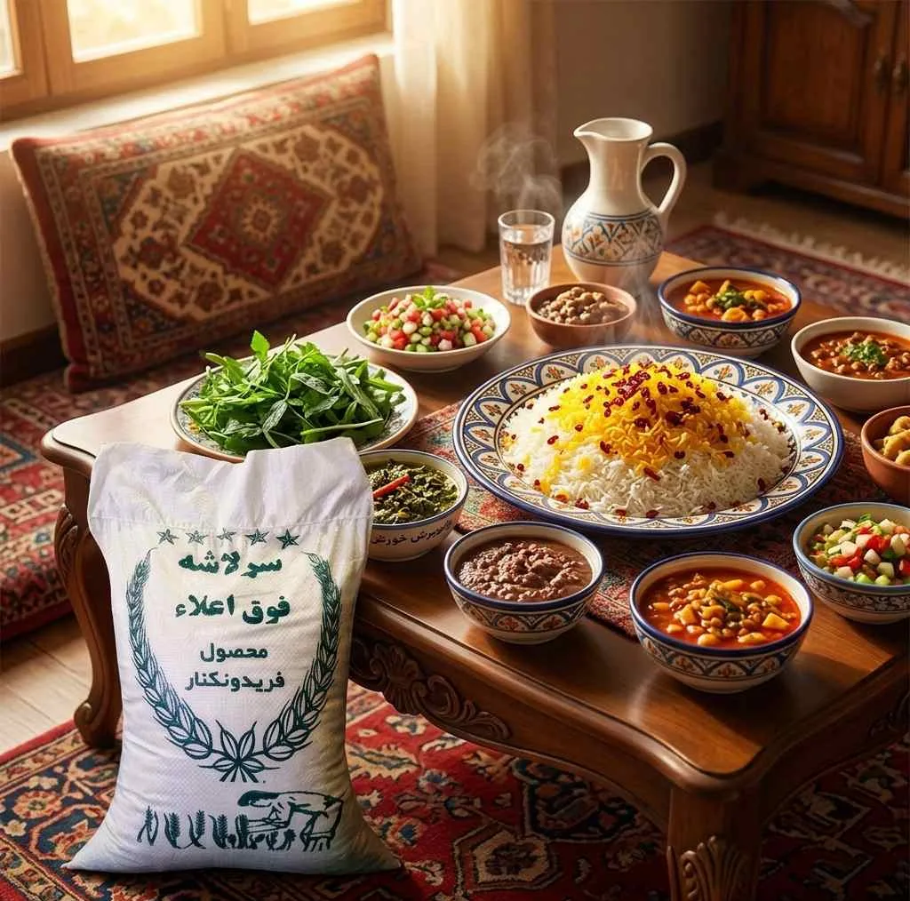 برنج سرلاشه طارم محلی فوق اعلا فریدونکنار- 10 کیلوگرم