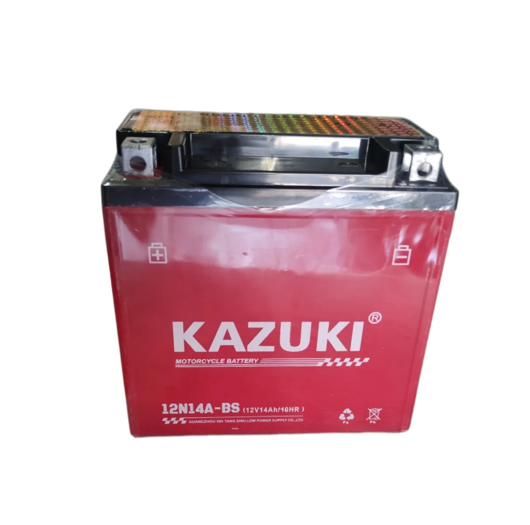 باتری موتور سیکلت 12 ولت 14 آمپر کازوکی مدل 12v14ab