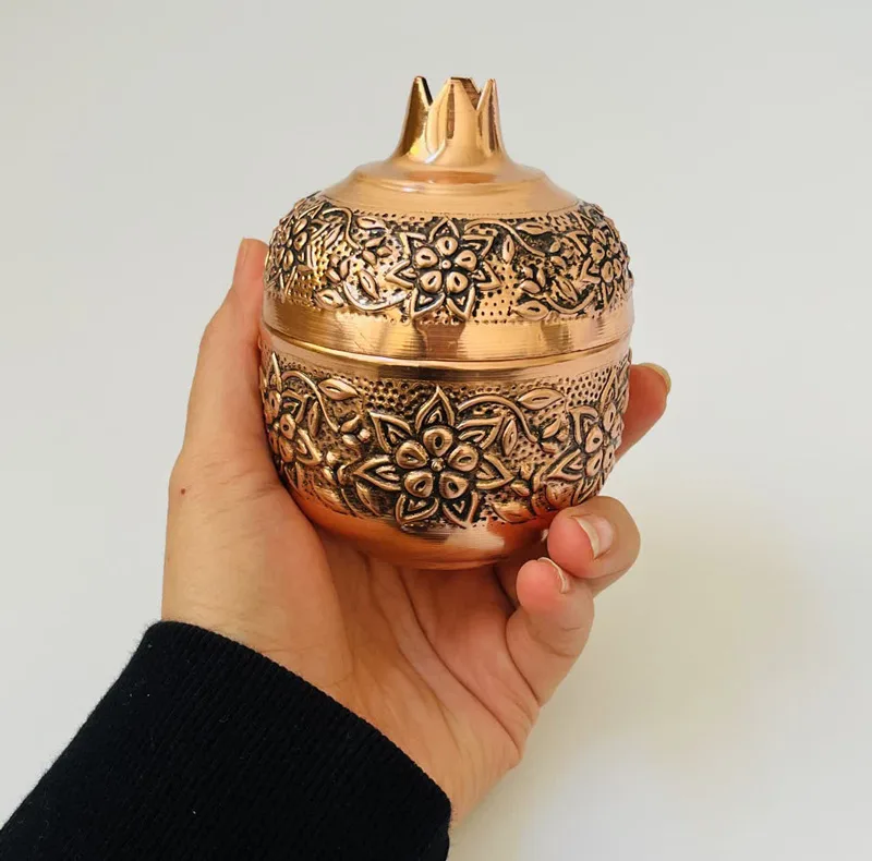 قندان مسی مدل انار کد ZH416