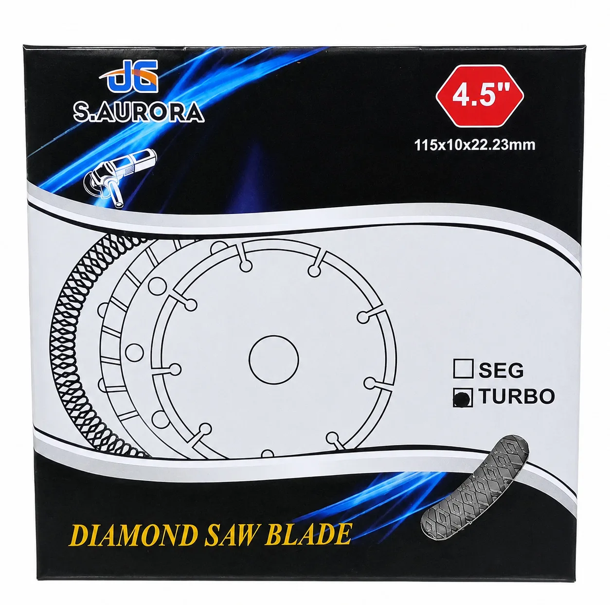 صفحه پرسلان بر آرورا مدل TURBO4.5 سایز 115 میلیمتر بسته 5 عددی