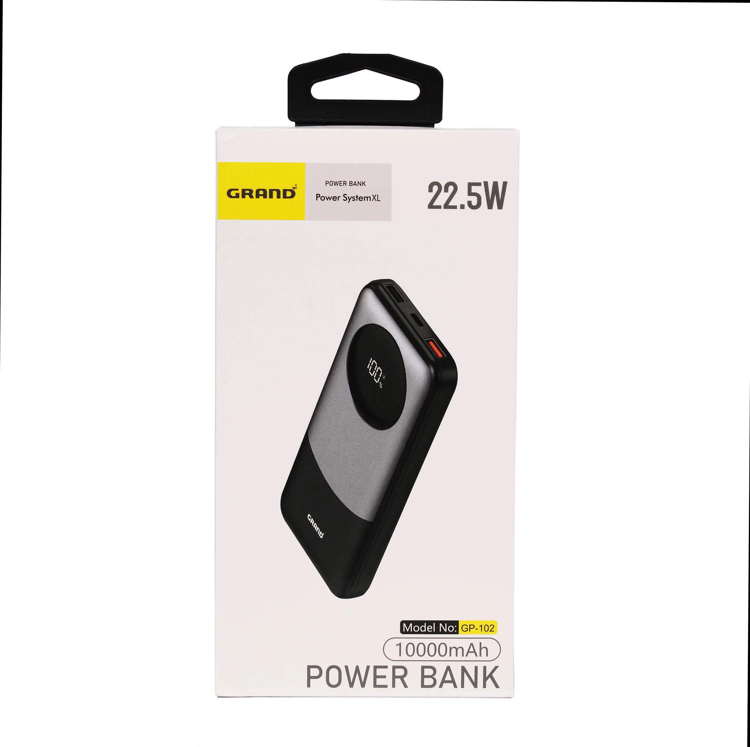 پاوربانک 22.5 وات گرند اسکای مدل GP - 102 ظرفیت 10000 میلیآمپرساعت به همراه کابل USB-C به USB-C