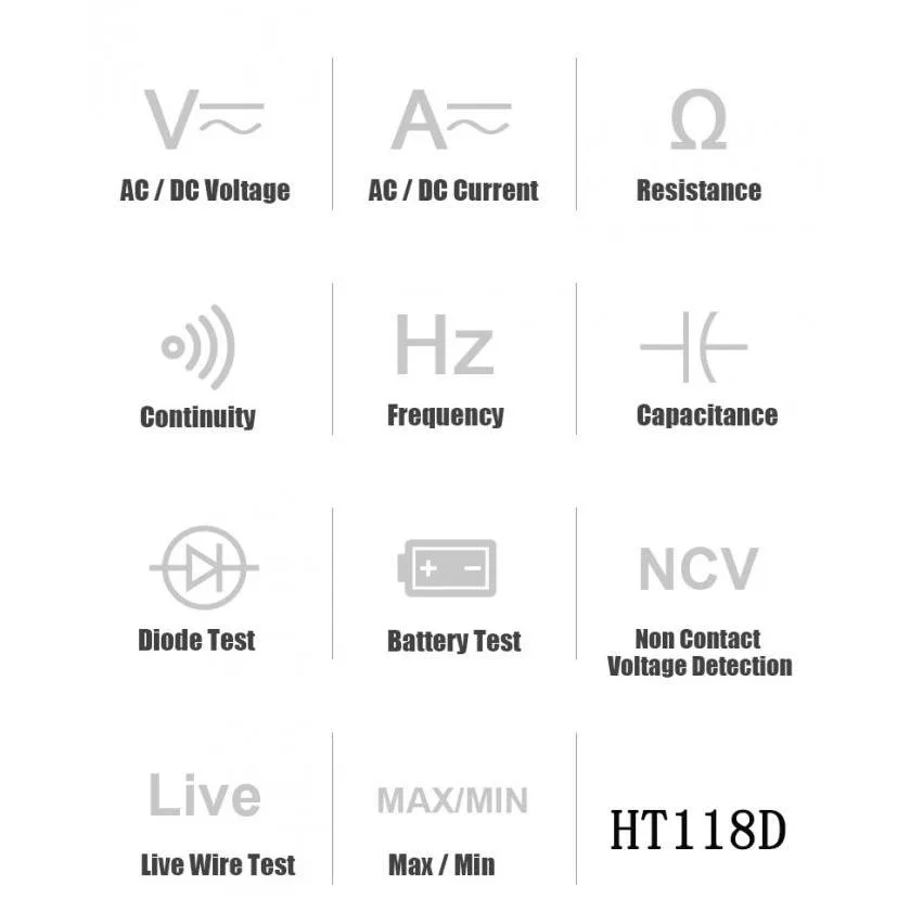 مولتی متر دیجیتال هابوتست مدل HT118D