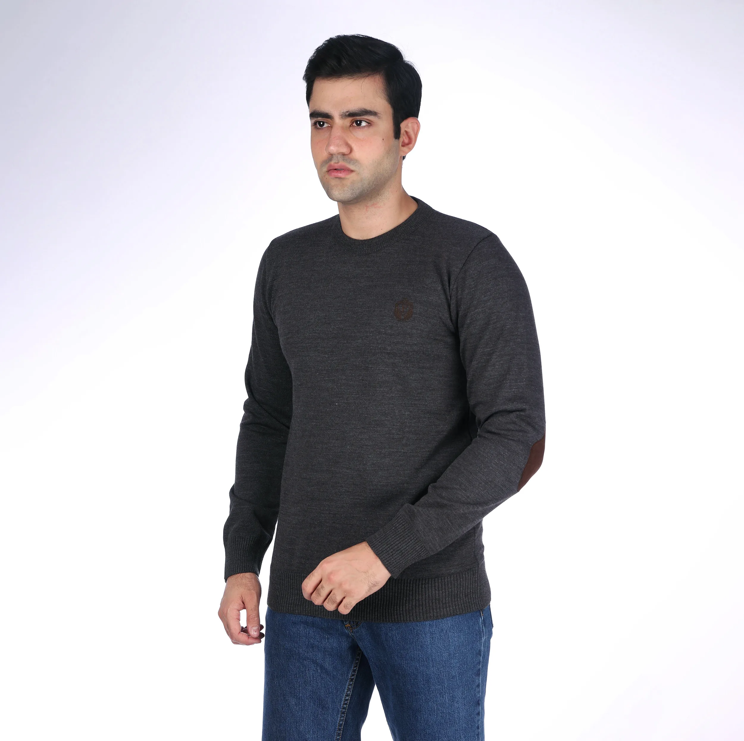 پلیور یقه گرد مردانه تریکو پاییزان مدل  PR700