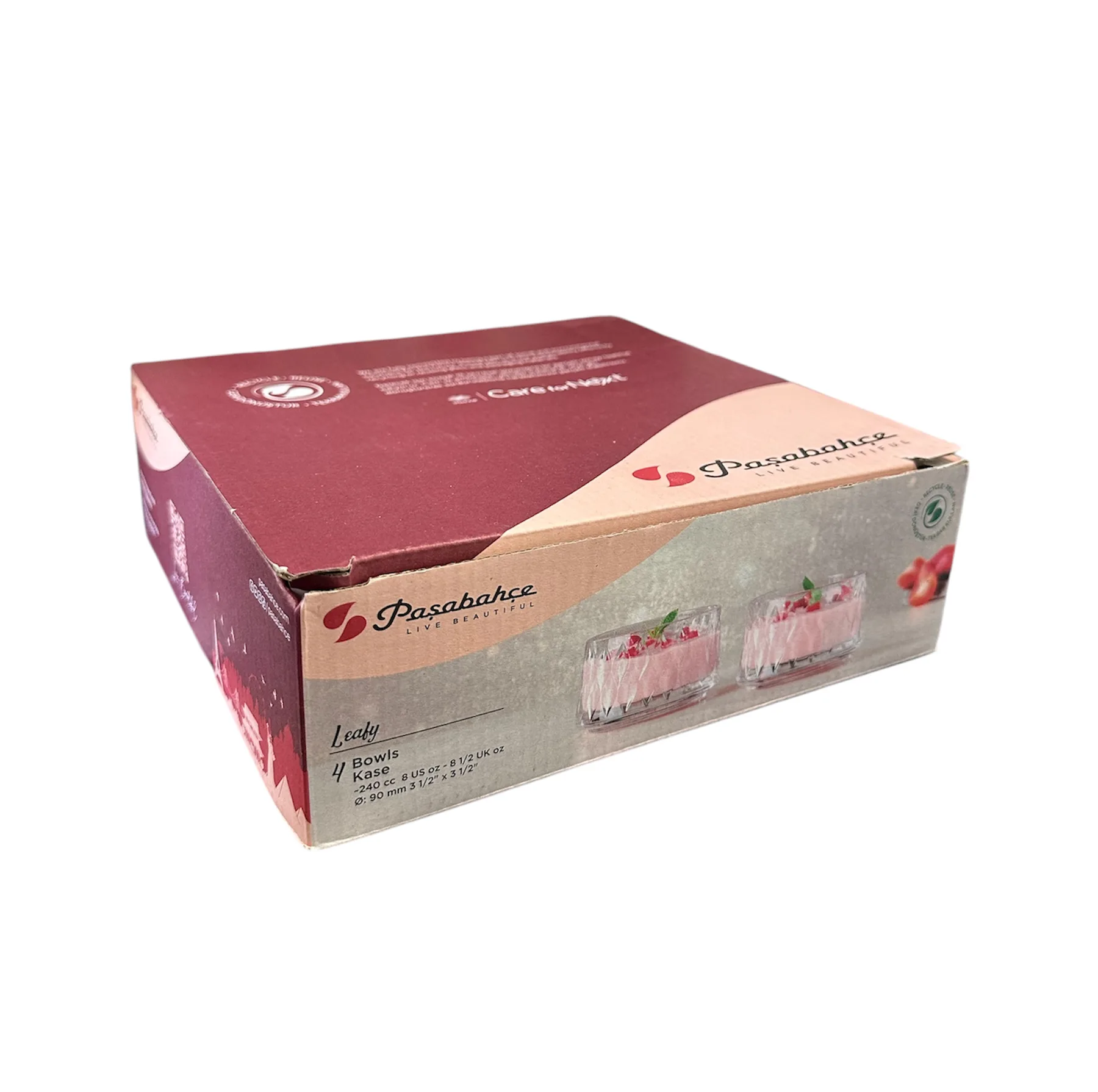 پیاله پاشاباغچه مدل Leafy کد 530166 بسته 4 عددی