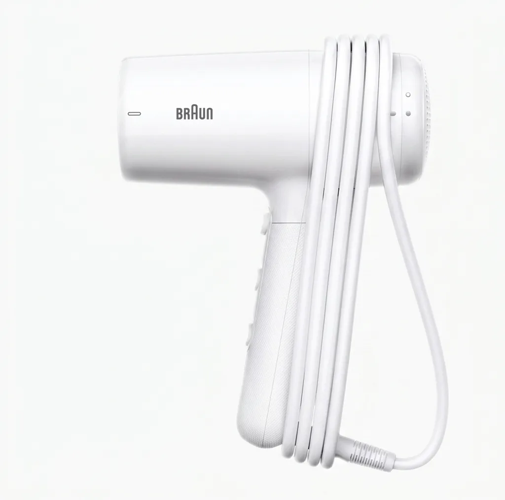 سشوار خانگی براون مدل HD226SDE مناسب استفاده حرفهای و آرایشگاهی با توان 2200 وات، موتور DC، فناوری تولید یون، تنظیم دما و سرعت در 3 حالت، باد سرد و سری کاهش وز مو