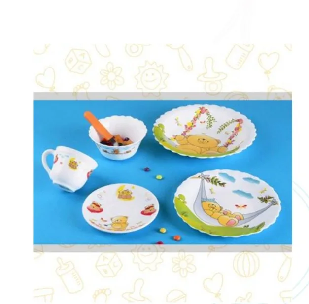 ظرف غذا 5 تکه کودک پارس اوپال کد 759