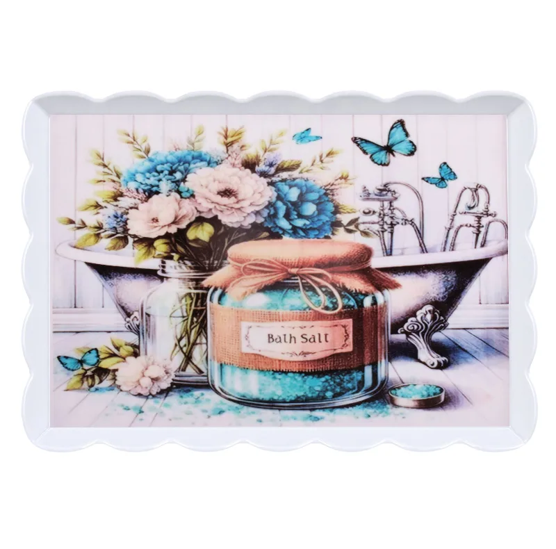 سینی بدون دسته مهروز مدل 6003 Bath Salt سایز 26×36 سانتی متر